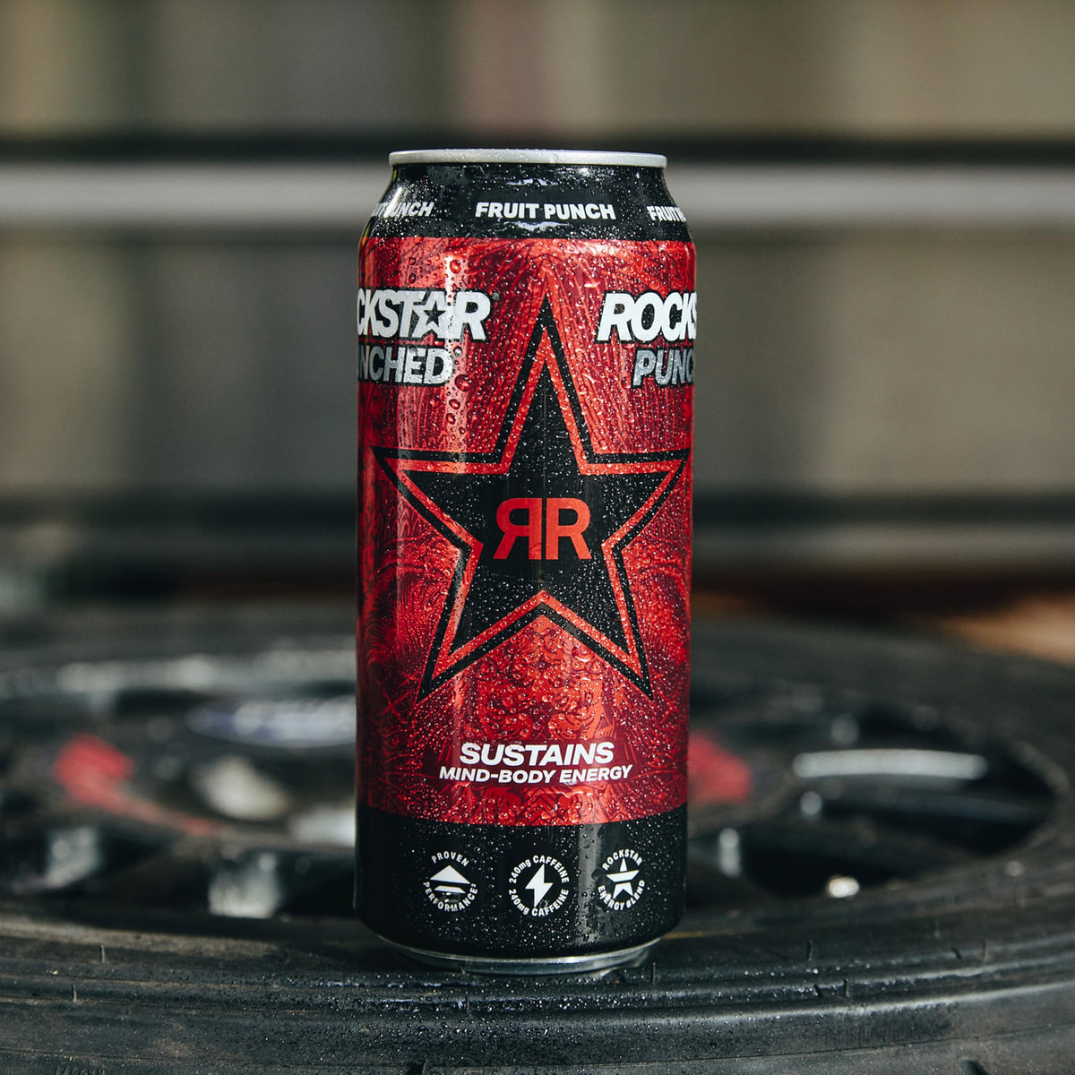Rockstar Punched Energy Drink Fruit Punch - 16oz Cans (12-Pack) | Rockstar