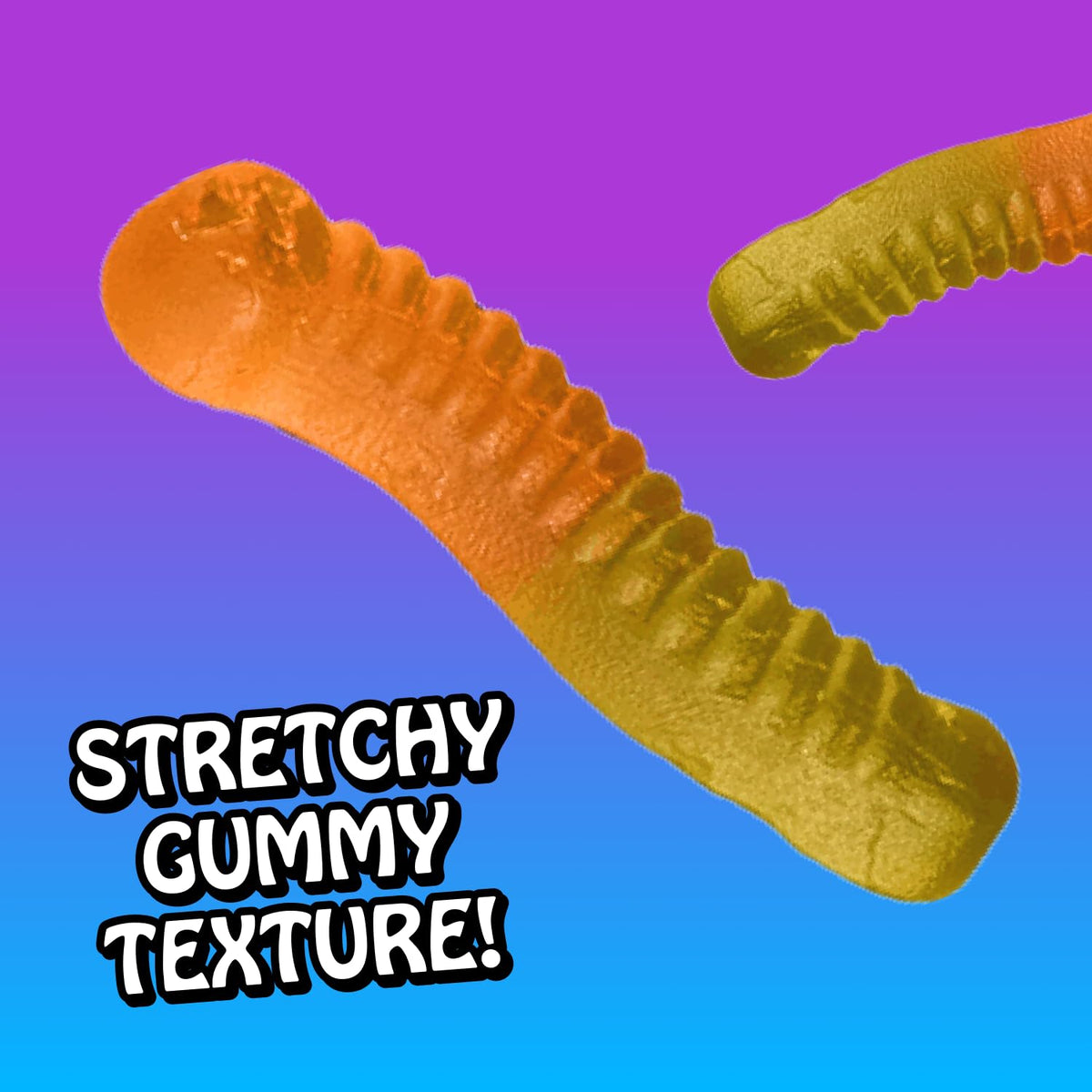 Rotten Original Gummy Worms – Low Sugar, 7g Prebiotic Fiber & 3g Protein, Gluten Free Candy – 5.3 oz Share Pack [4 Pack]