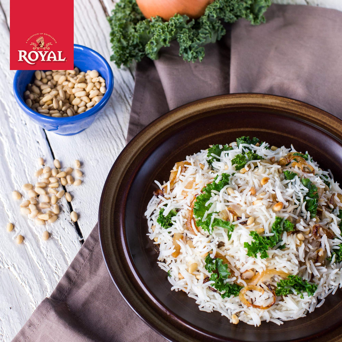 Royal Chef's Secret Basmati Rice - Premium Extra Long Grain White Rice (20 lb Bag)