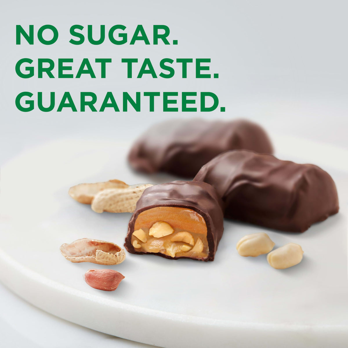 Russell Stover Sugar Free Peanut, Caramel & Nougat Chocolate Candy – 2.4 oz Bag (Pack of 10)