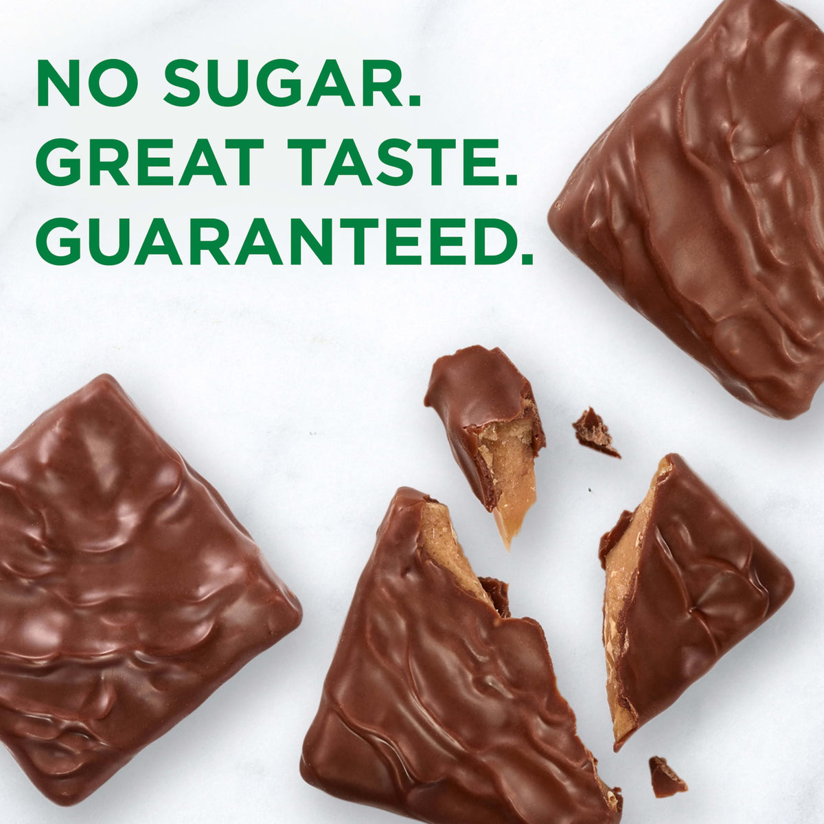 RUSSELL STOVER Sugar Free Toffee Squares in Chocolate Candy – 2 oz Bag (Pack of 10)