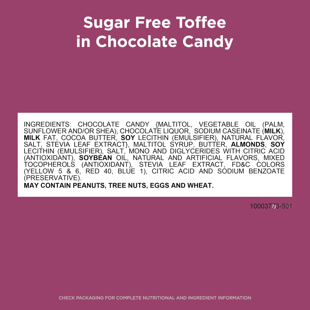 RUSSELL STOVER Sugar Free Toffee Squares in Chocolate Candy – 2 oz Bag (Pack of 10)