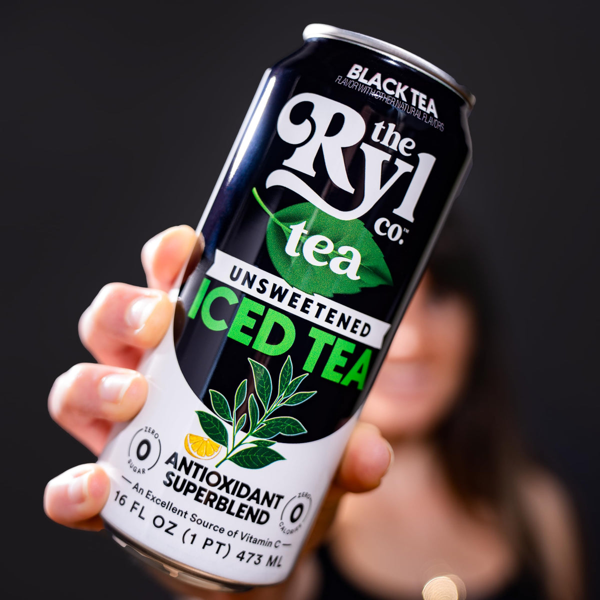 Ryl Iced Tea Unsweetened Black – Zero Sugar, Zero Calorie, 12-Pack | The Ryl Co