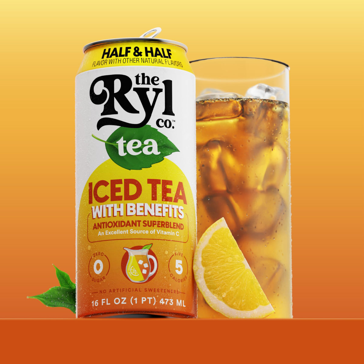 Ryl Iced Tea Half & Half – Zero Sugar, 5 Calories, Antioxidant Superblend | The The Ryl Co