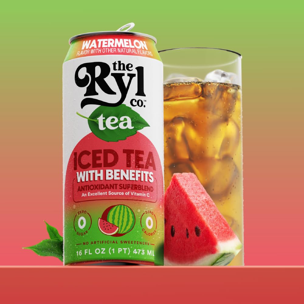 Ryl Iced Tea Watermelon – Zero Sugar, Low Calorie, Antioxidant Boost | The Ryl Co