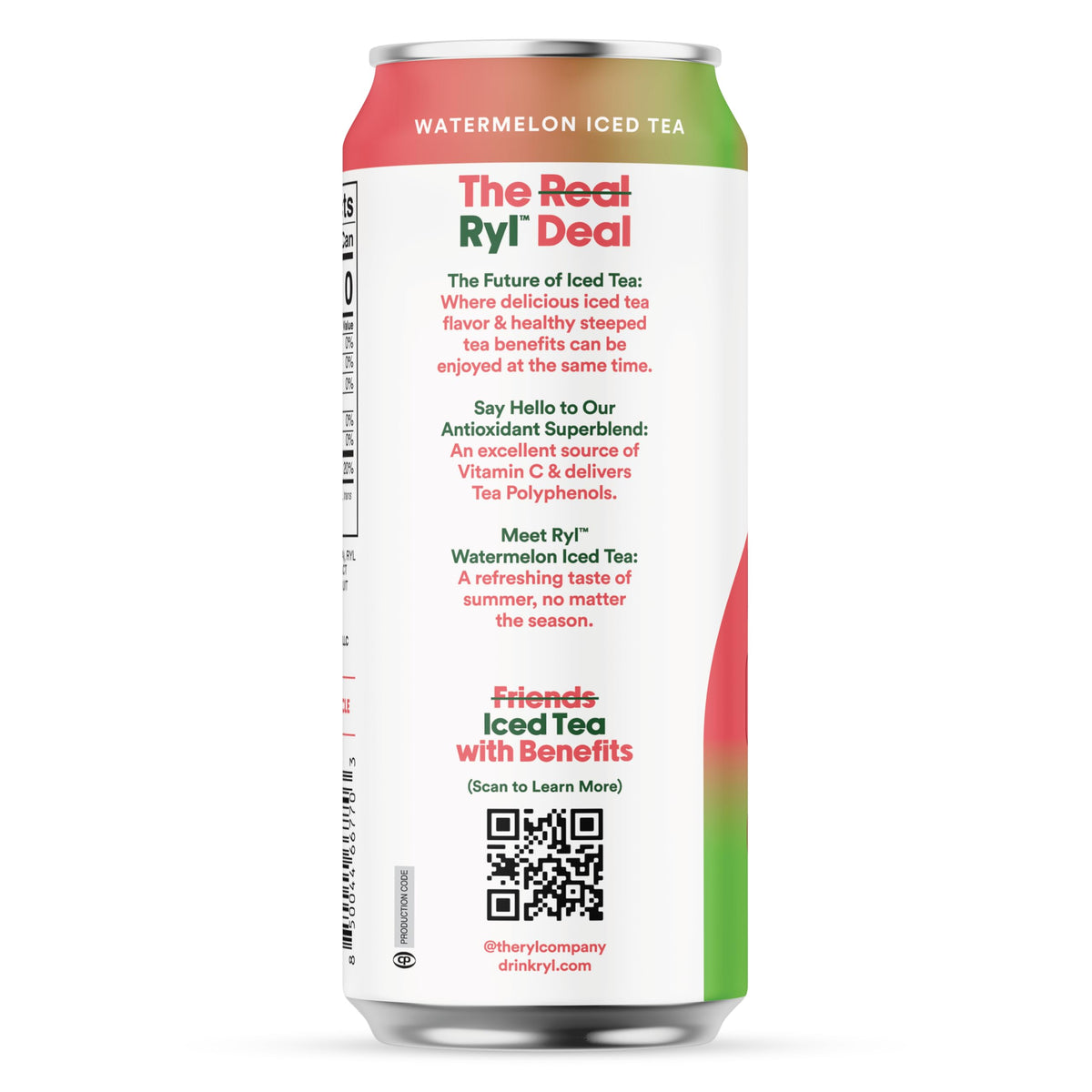 Ryl Iced Tea Watermelon – Zero Sugar, Low Calorie, Antioxidant Boost | The Ryl Co