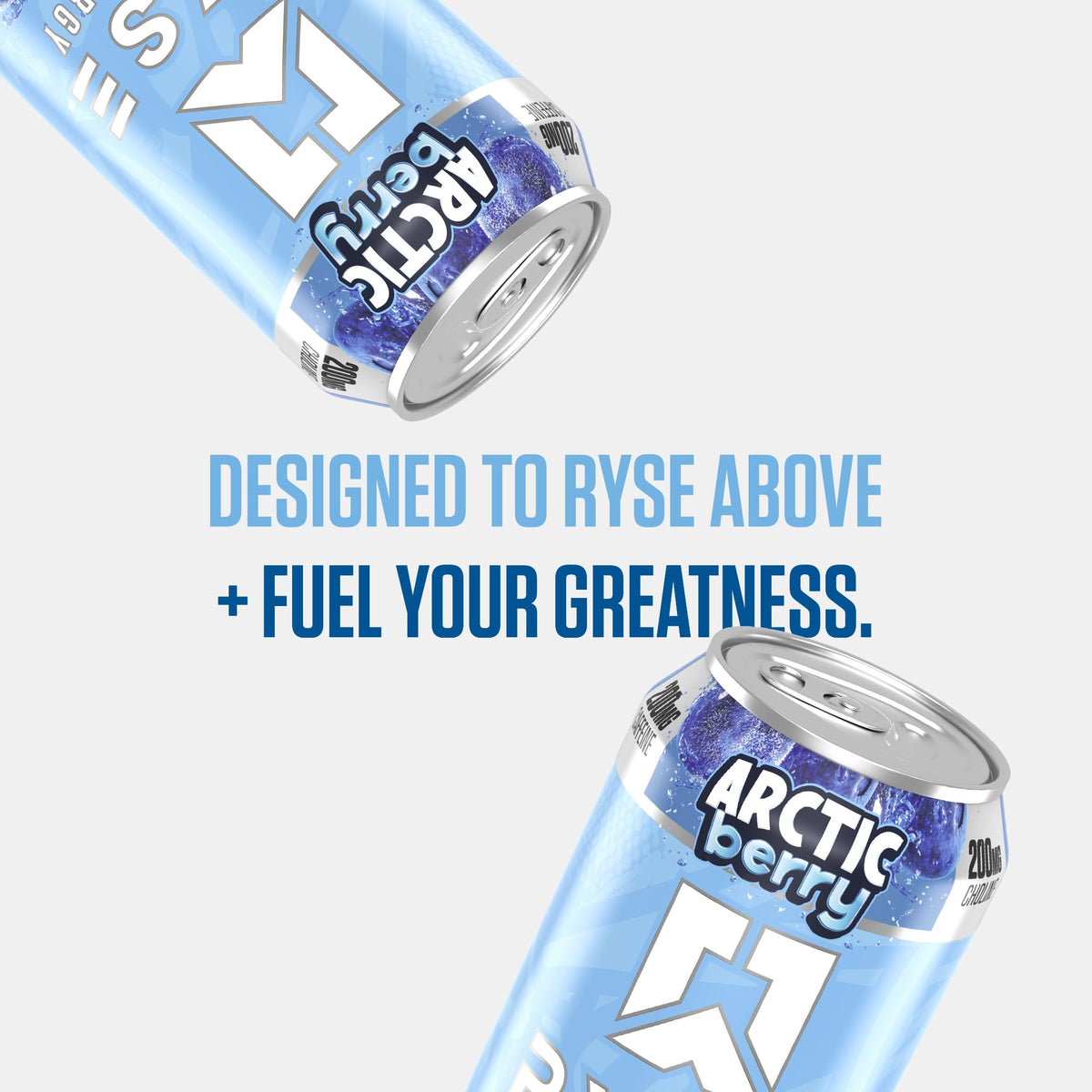 RYSE Fuel Energy Drink Arctic Berry – Sugar Free, 200mg Caffeine, Vegan & Gluten Free (12-Pack)