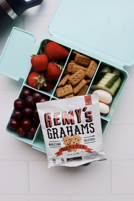 Safe + Fair Remy’s Cinnamon Grahams 24ct – Nut-Free Whole Grain Snack