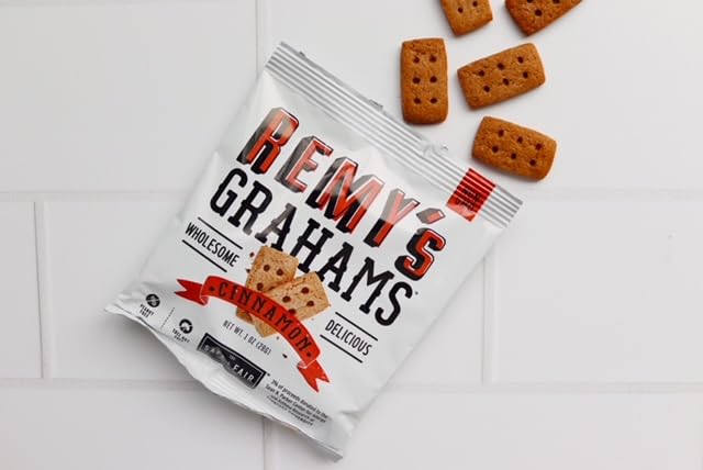 Safe + Fair Remy’s Cinnamon Grahams 24ct – Nut-Free Whole Grain Snack