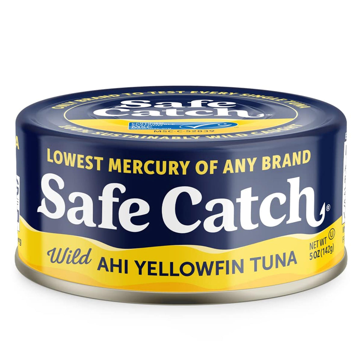 Safe Catch Wild Ahi Yellowfin Tuna – Low Mercury, Gluten-Free, Kosher, 6 Pack
