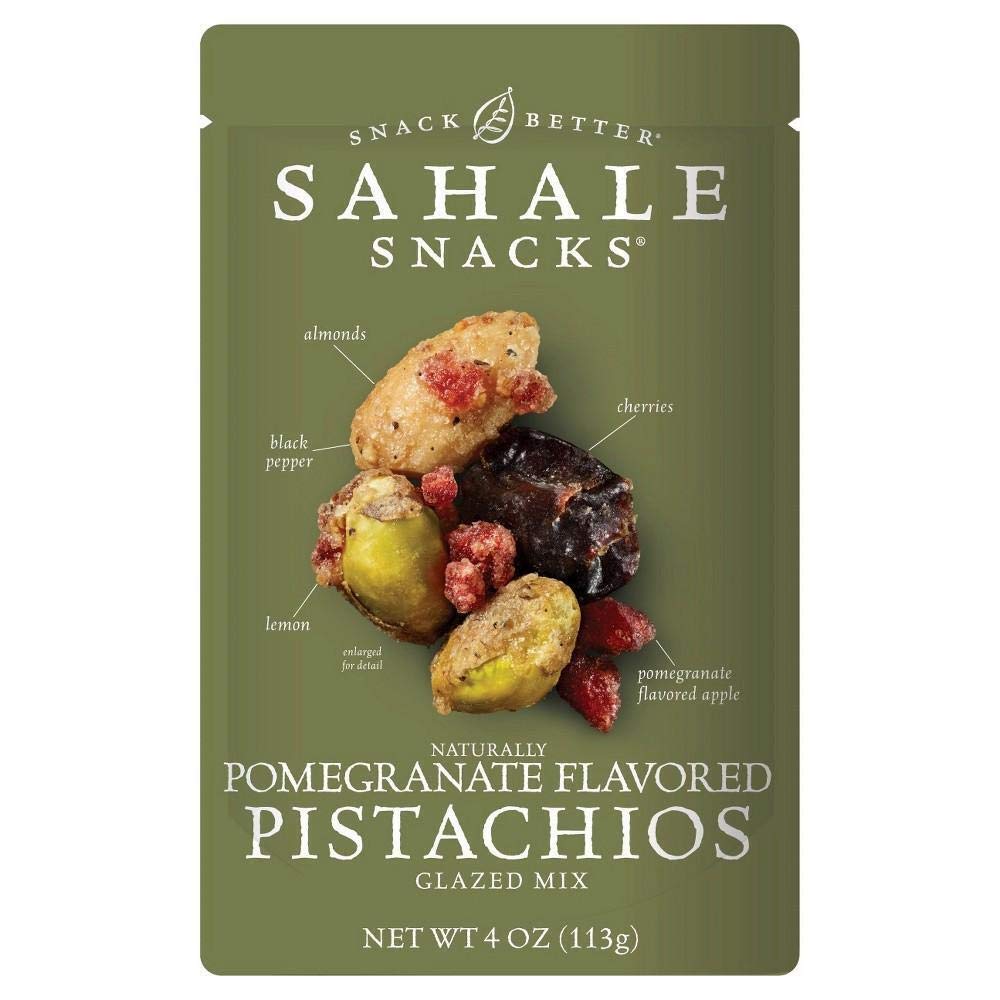 Sahale Snacks Pomegranate & Pistachio Blend – 4 oz (Pack of 6)