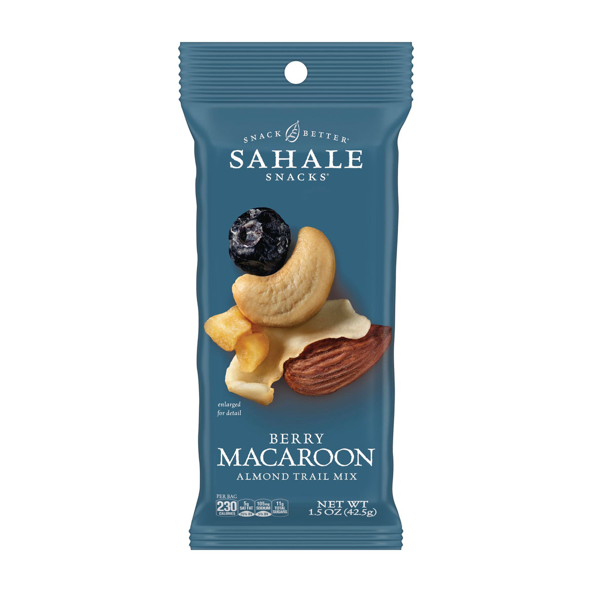 Berry Macaroon Almond Trail Mix by Sahale Snacks – 1.5 oz Grab & Go Bag, 18 Pack | Non-GMO, Kosher, Gluten-Free
