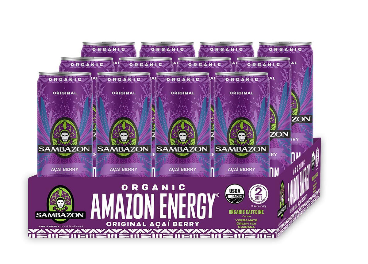 Sambazon Organic Amazon Energy Drink Original Acai Berry — 12x12oz Pack