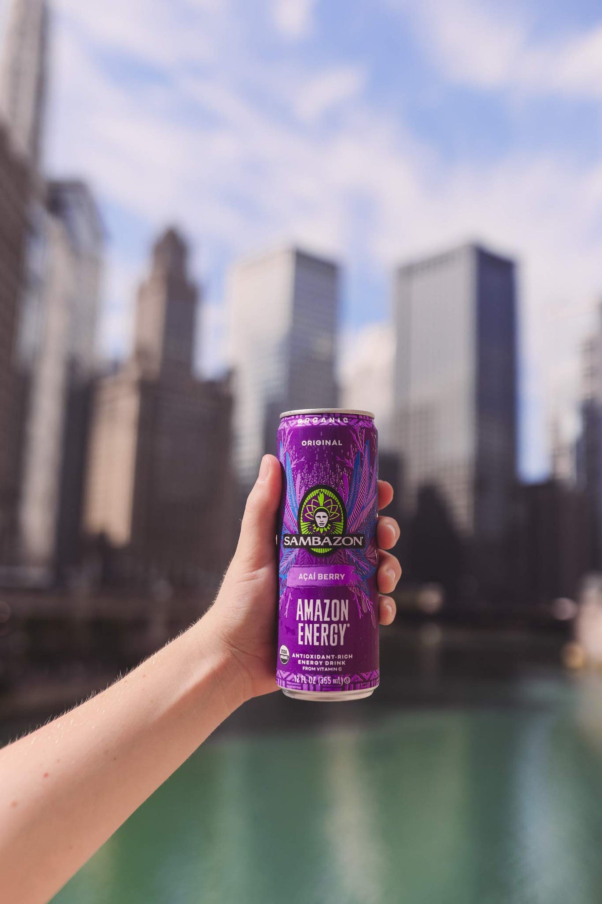 Sambazon Organic Amazon Energy Drink Original Acai Berry — 12x12oz Pack