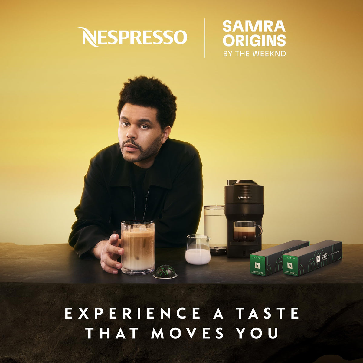 SAMRA ORIGINS by The Weeknd – Togetherness Blend Vertuo Double Espresso Pods (20 Ct, 2.7 fl oz)