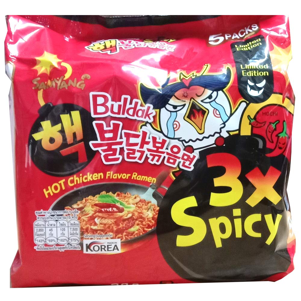 Samyang Hot Chicken Flavor Ramen Buldak 3X Spicy Instant Noodles | SAMYANG