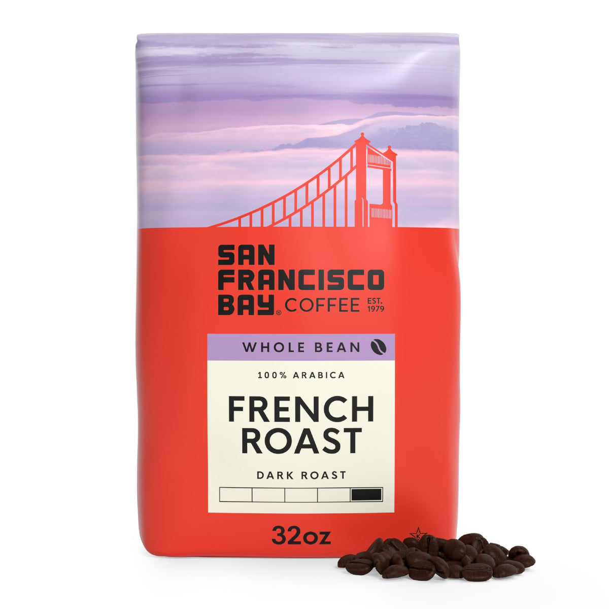 San Francisco Bay French Roast Coffee - Dark Roast Whole Bean, 2 lb