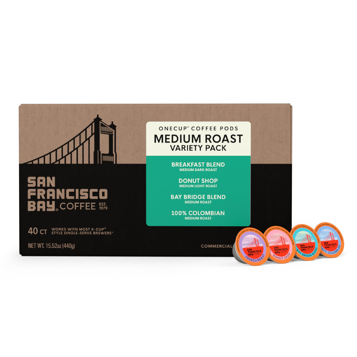 San Francisco Bay K-Cup Medium Roast Variety Pack – 40 ct