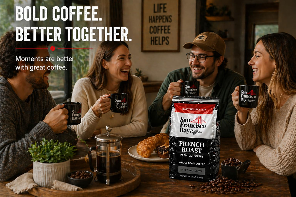 San Francisco Bay French Roast – 3 lb 100% Arabica Kosher Coffee | Gourmet Dark Roast