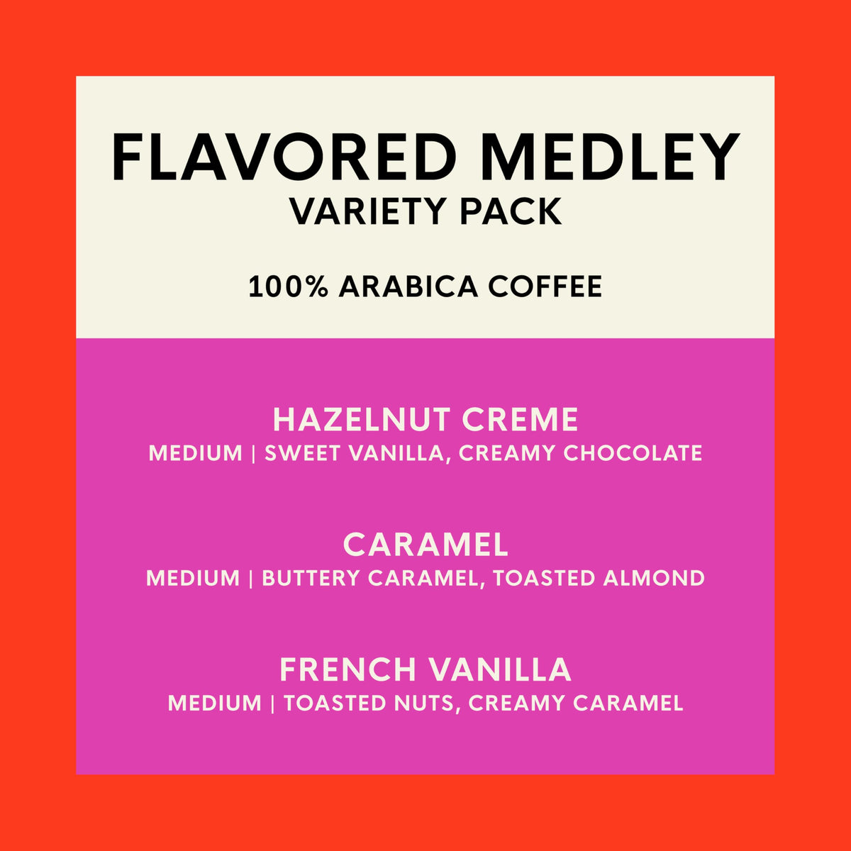 San Francisco Bay K-Cup Flavored Variety Pack (40 ct) – Hazelnut Creme, Caramel & French Vanilla, Compostable Pods