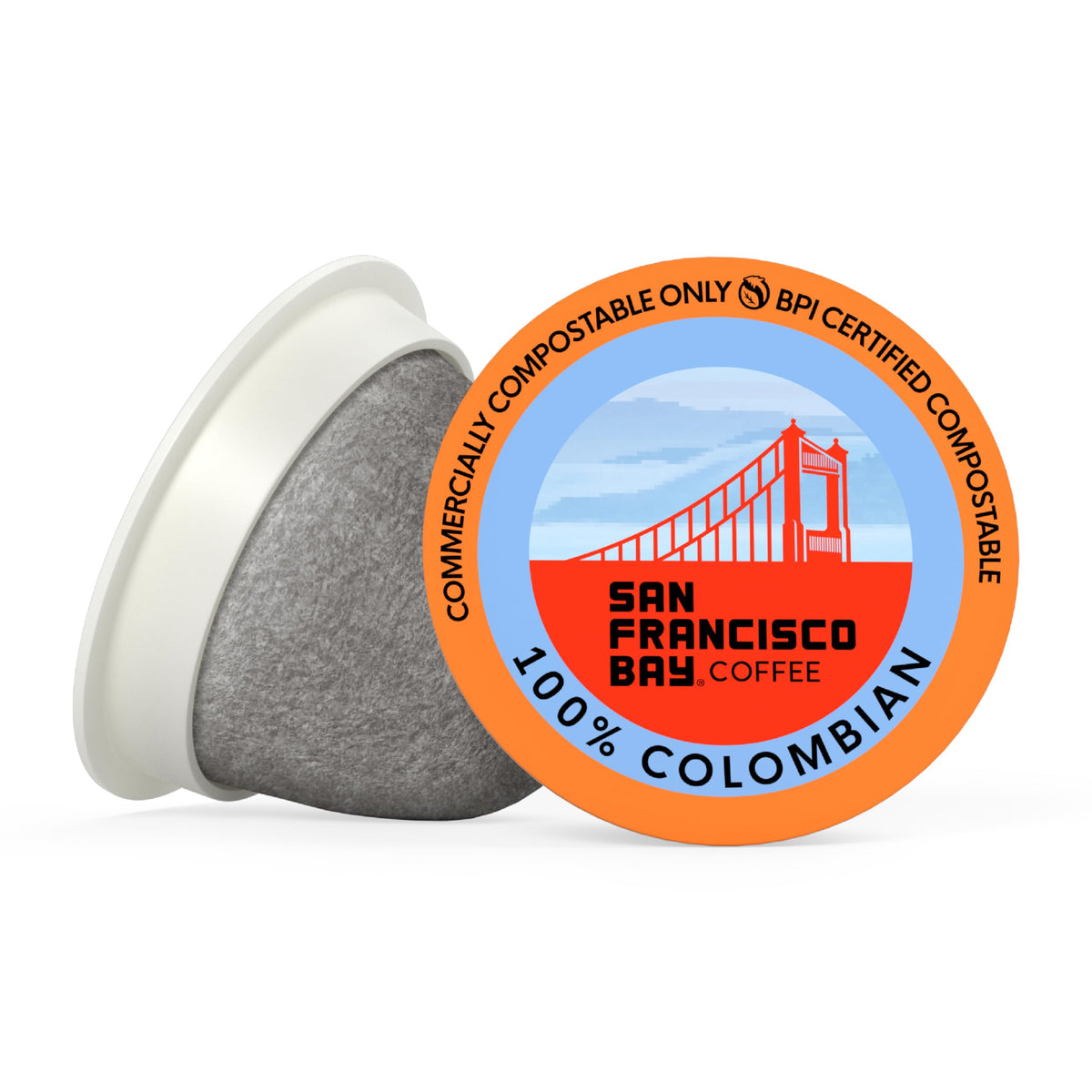 San Francisco Bay K-Cup Pods – 100% Colombian Arabica, Medium Roast, 36-Count, Compostable