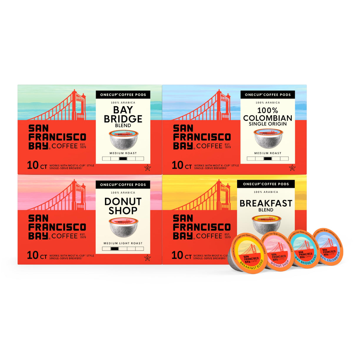 San Francisco Bay K-Cup Medium Roast Variety Pack – 40 ct