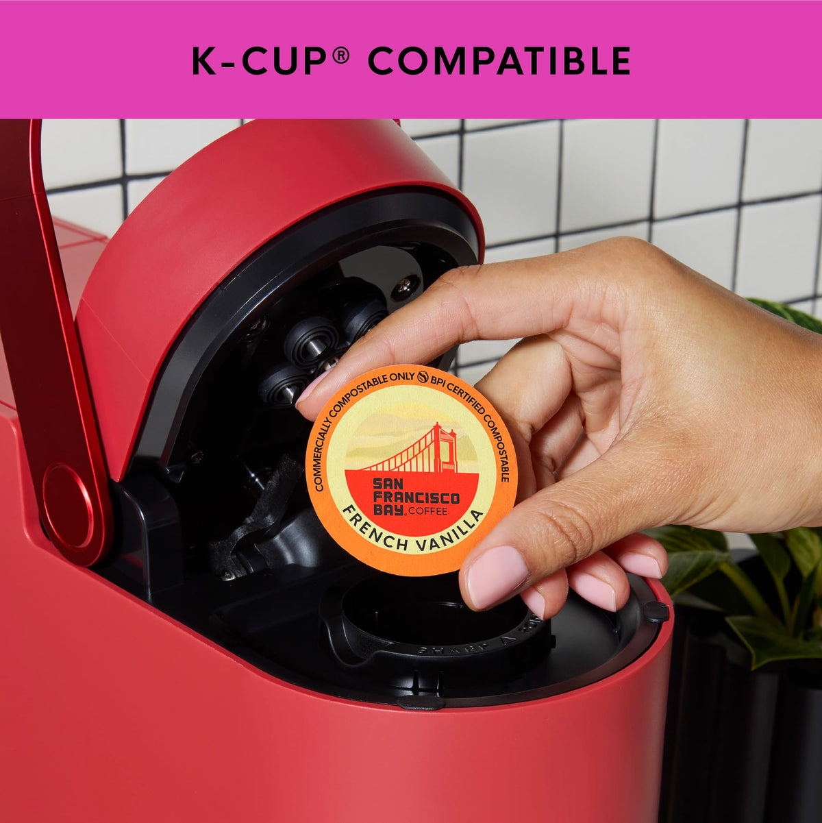 San Francisco Bay K-Cup Flavored Variety Pack (40 ct) – Hazelnut Creme, Caramel & French Vanilla, Compostable Pods