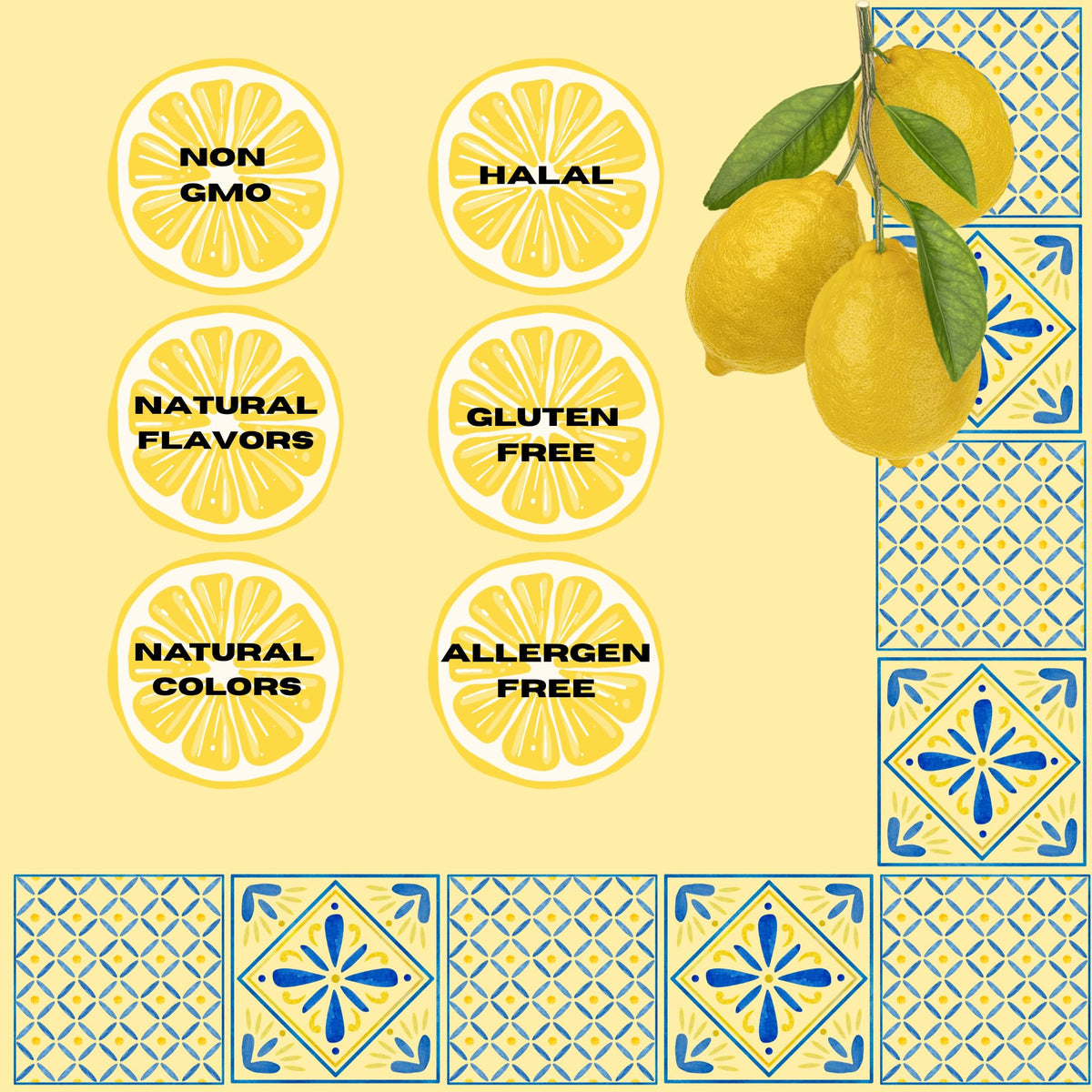Sanniti Limoncini Frizzanti Candies – Sparkling Italian Lemon Flavor, 6.17 oz Bag (Pack of 6)