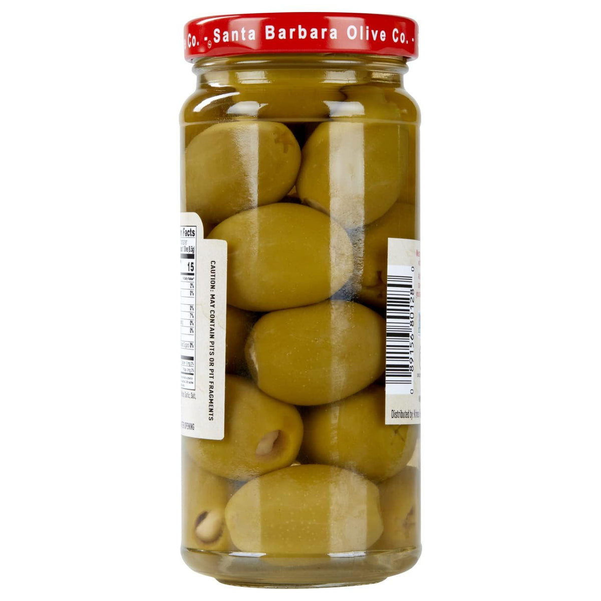 Santa Barbara Gourmet Garlic Stuffed Olives - Meaty Green Olives with Crunchy Garlic | 2-Pack, 10 oz Each