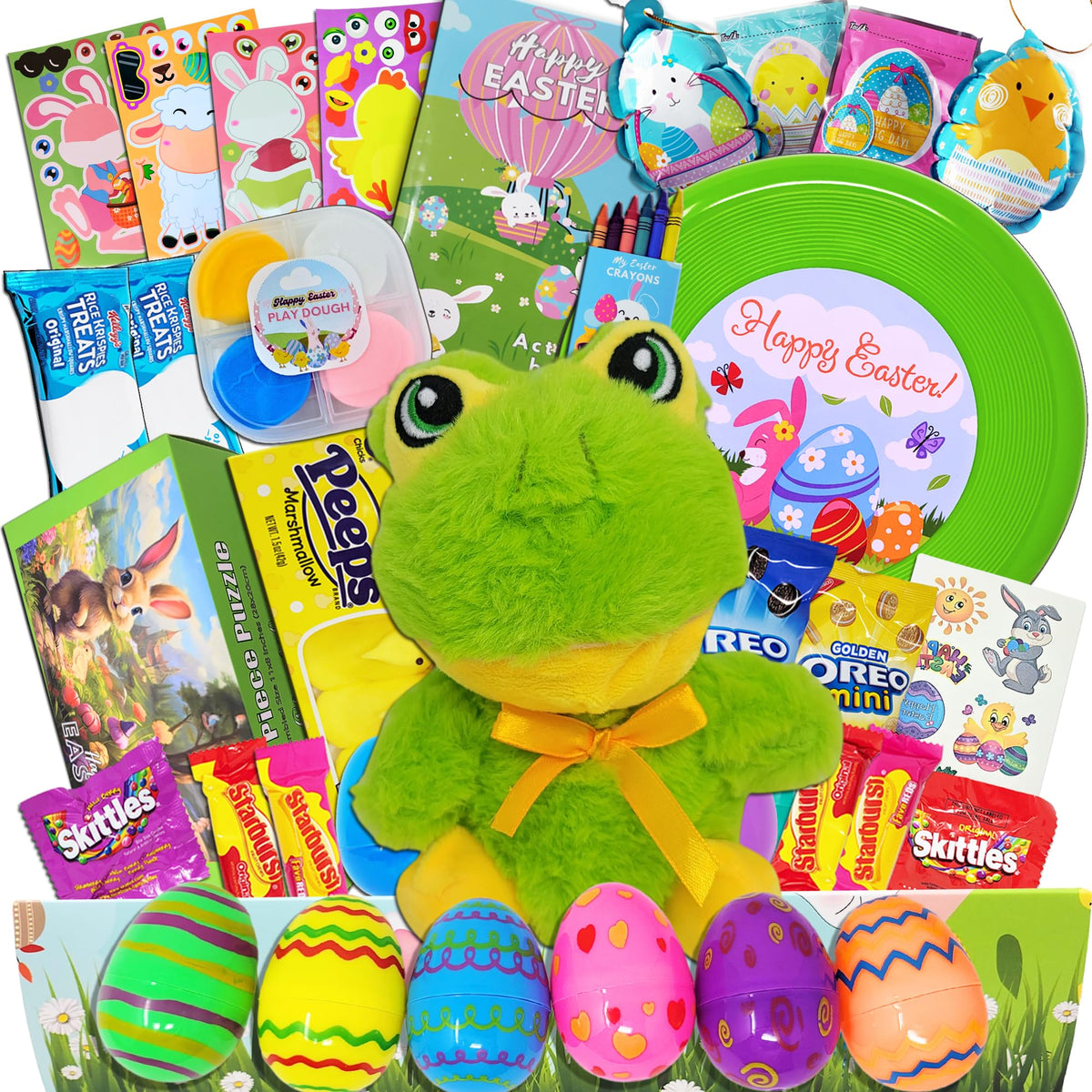 Prefilled Easter Basket for Kids – Toys & Activities Gift Box | Santa Claus Writes