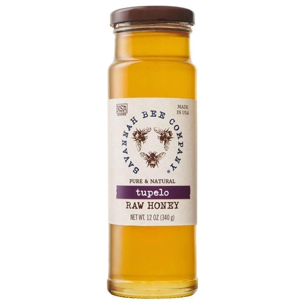 Savannah Bee Company Tupelo Honey — Pure, Raw, Monofloral Tupelo Honey 12 oz