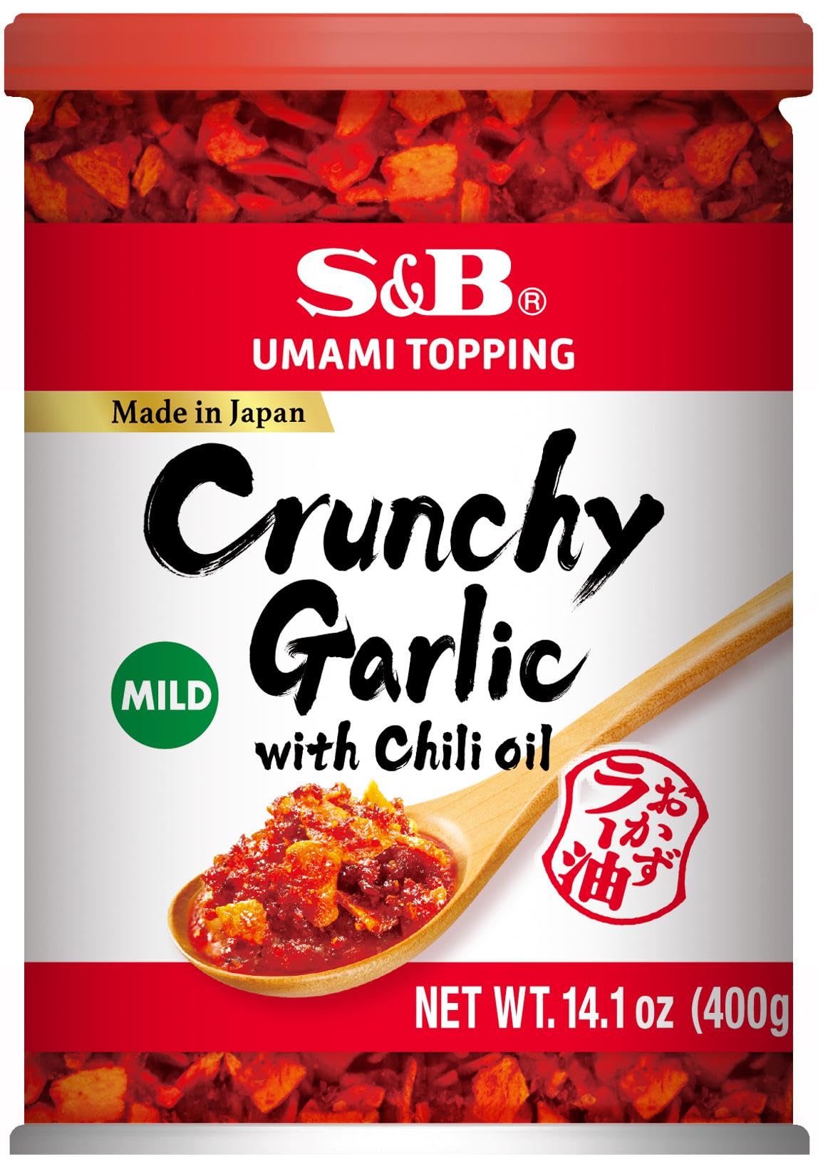 S&B Chili Oil with Crunchy Garlic, 14.1 oz – Umami Topping