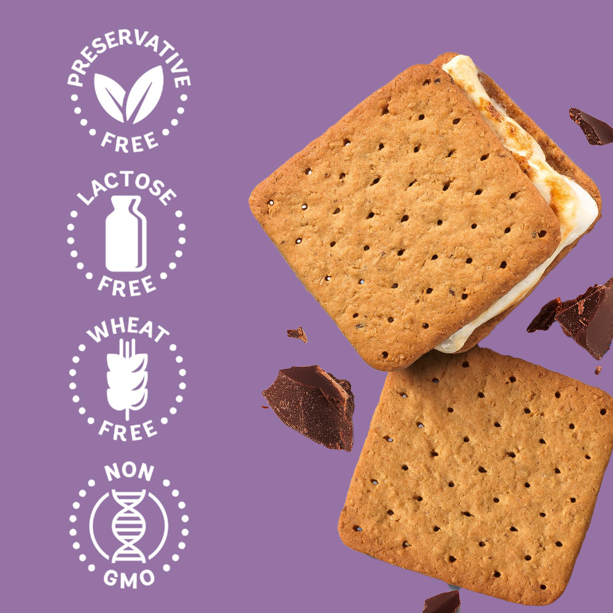 Schar Honeygram Crackers 6-Pack – Gluten-Free Honey-Infused Snack for S'mores & More
