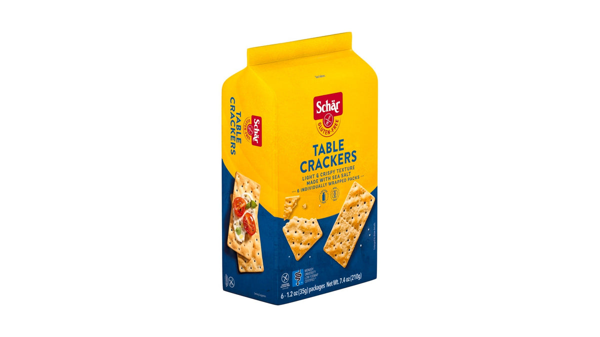 Schär Original Table Crackers 5-Pack – Gluten Free, Low FODMAP Certified