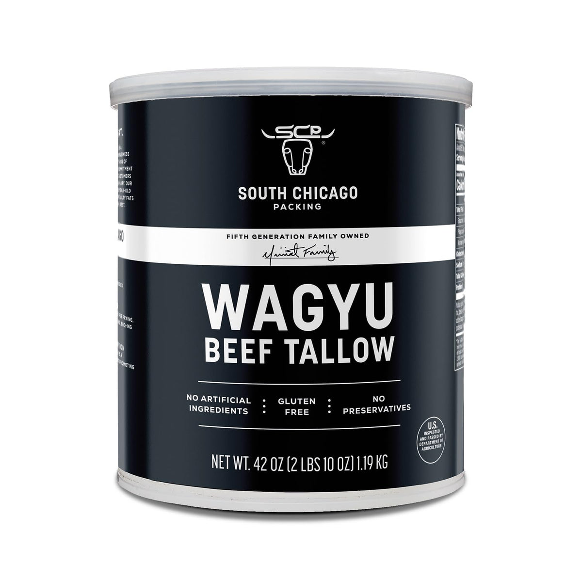South Chicago Packing Wagyu Beef Tallow – 42 oz High-Heat Cooking Fat for Keto & Paleo