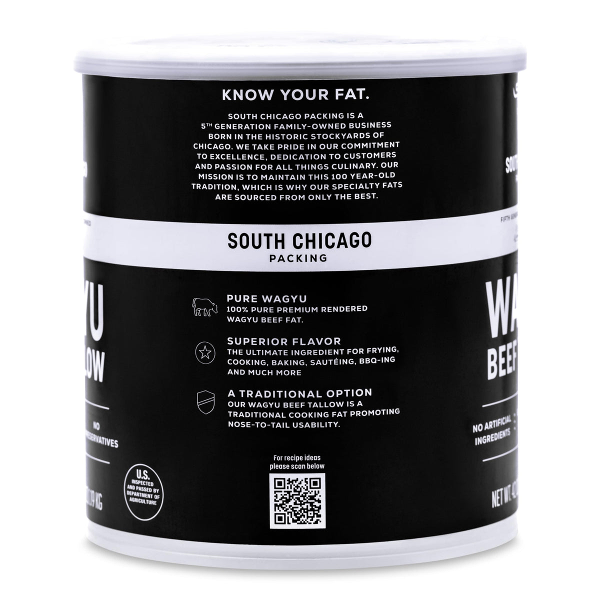 South Chicago Packing Wagyu Beef Tallow – 42 oz High-Heat Cooking Fat for Keto & Paleo