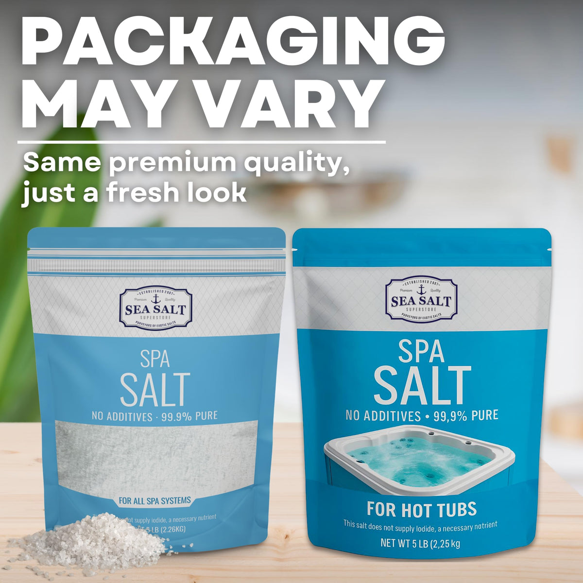 Sea Salt Superstore Hot Tub Spa Salt for Water Systems & Chlorine Generators – 10 Lbs / 500 Gallons