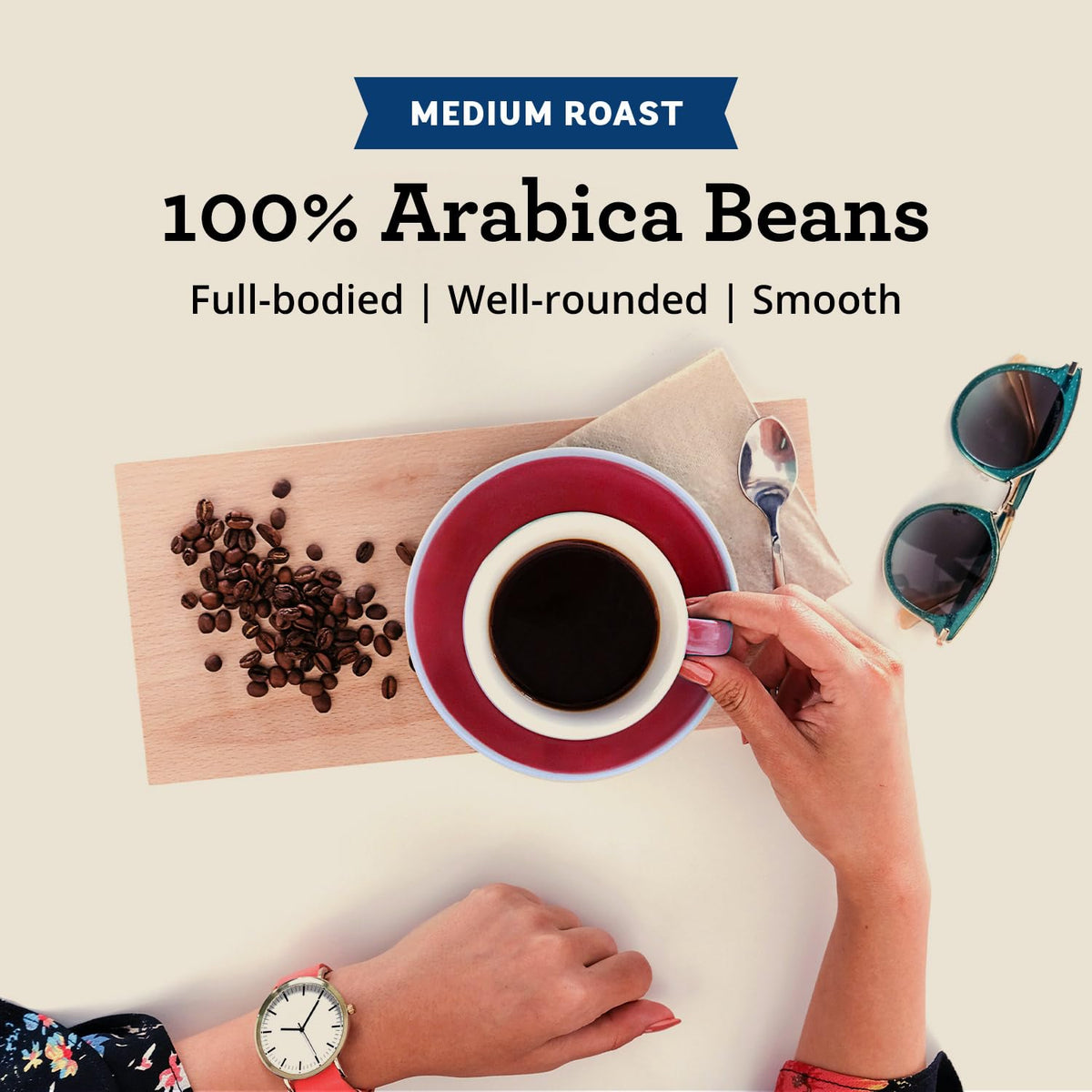 Seattle's Best Coffee Portside Blend Medium Roast Whole Bean – 6 Pack (72 oz)