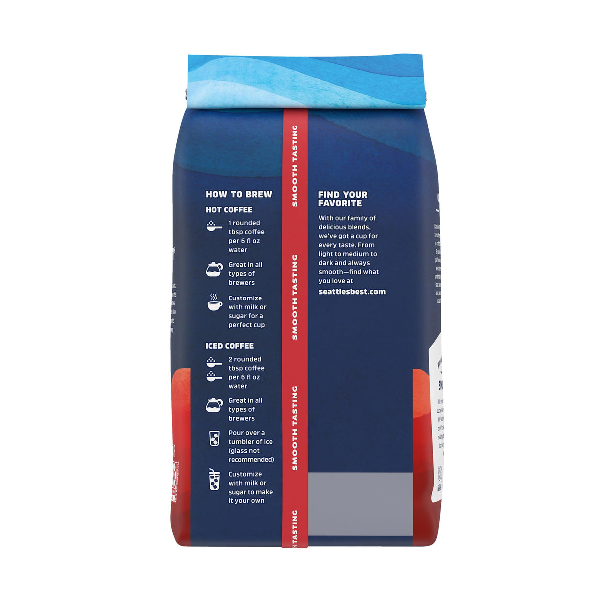 Seattle's Best Coffee Post Alley Dark Roast Ground Coffee – 100% Arabica, 6 x 20 oz