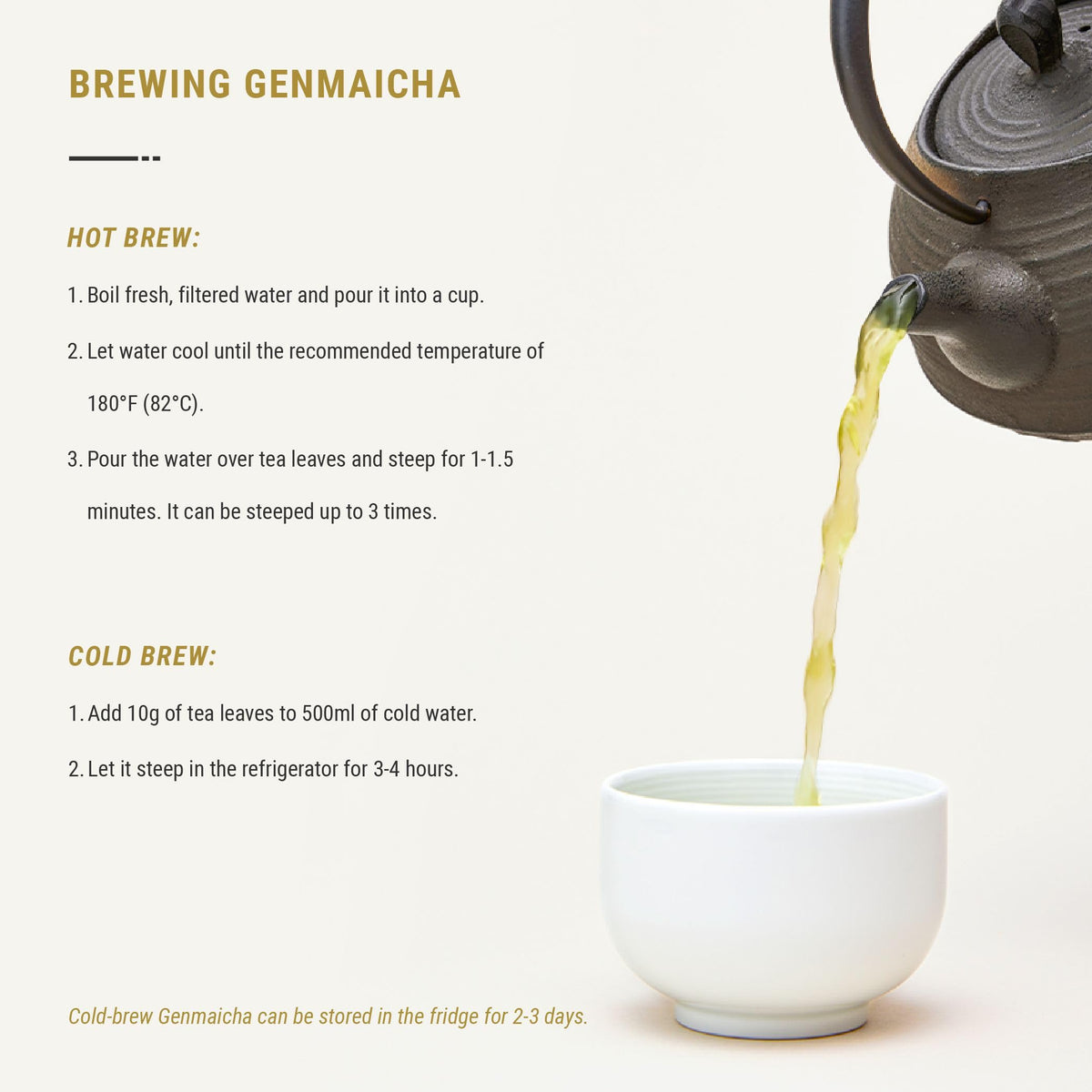 Senbird Premium Genmaicha with Matcha - Kyoto Japanese Green Tea in Airtight Tin (3.5oz/100g)