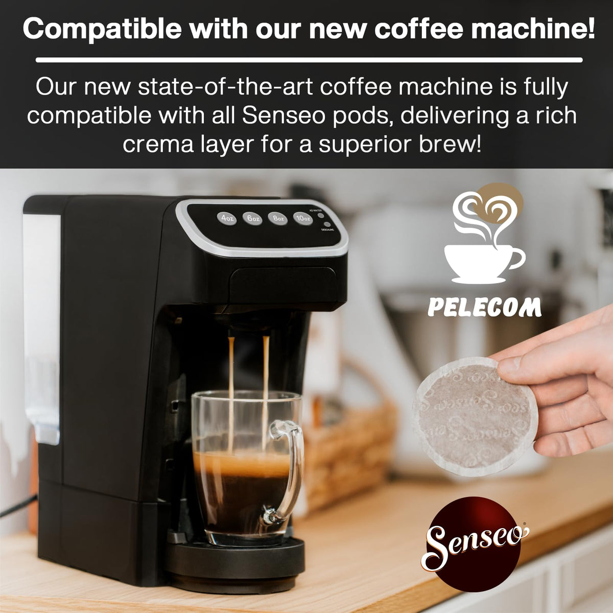 Senseo Espresso Coffee Pods – 48 Count | Bold Dark Roast for Senseo Machines | Imported from the Netherlands