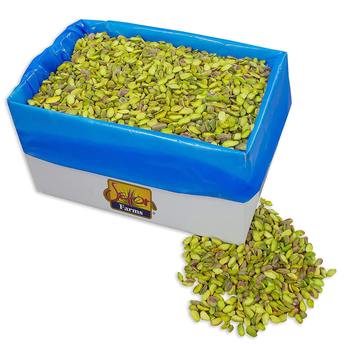Setton Farms Premium California Pistachio Halves & Bulk Kernels – 4lb Case for Baking and Dubai Chocolate