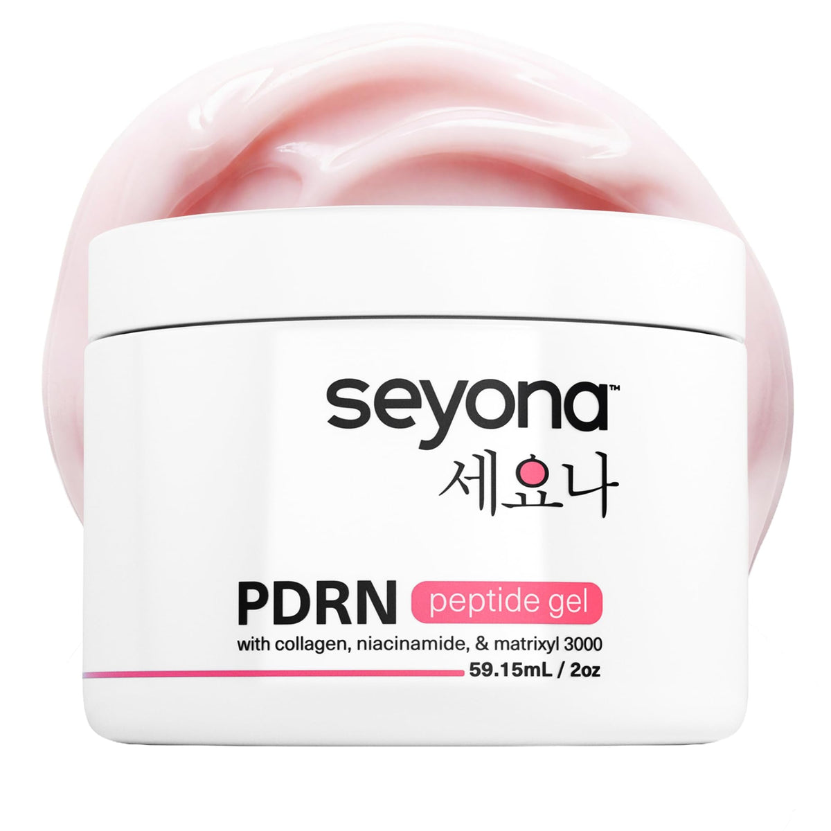 Seyona Advanced PDRN Peptide Gel – Salmon DNA Collagen Moisturizer with Matrixyl 3000, Niacinamide & Peptide Complex – Lightweight Korean Skincare Beauty Face Gel for Firm, Radiant-Looking Skin – 2oz