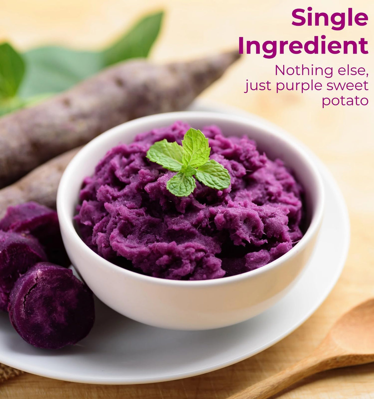 SIHASO 2LB Purple Sweet Potato Powder Bulk - 100% Natural Purple Food Coloring for Cakes Cookies Frosting & Drinks