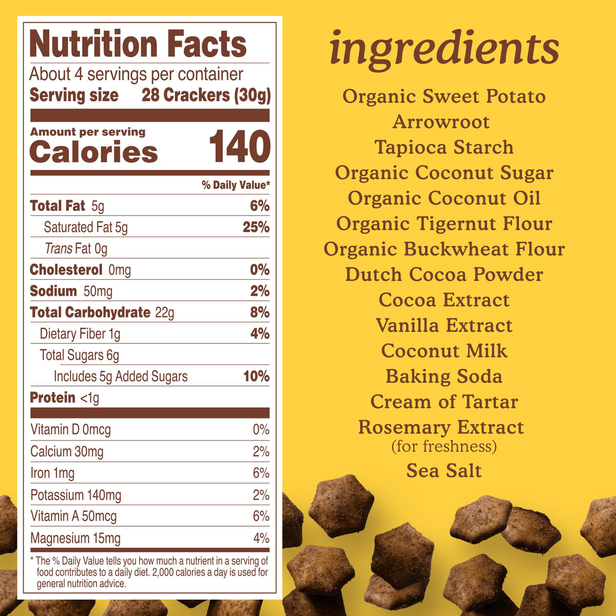 Simple Mills Sweet Mmms Cocoa Blast Bite-Sized Gluten Free Cookies – Pack of 6