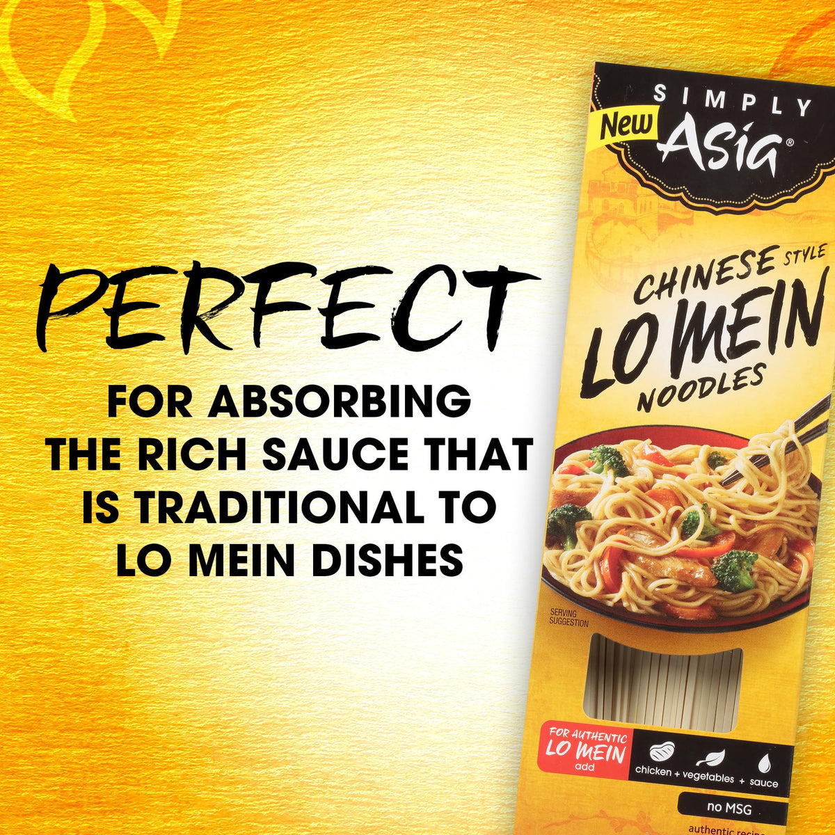 Simply Asia Lo Mein Noodles Chinese Style No MSG, 14 oz | Stir-Fries, Soups & Cold Noodle Salads