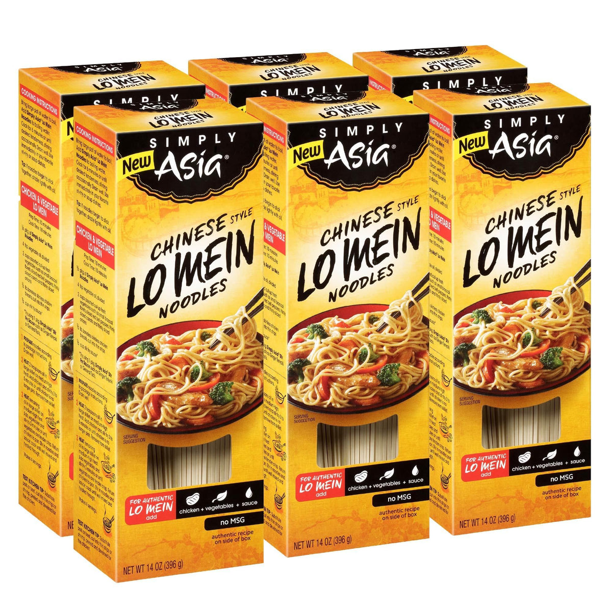 Simply Asia Lo Mein Noodles Chinese Style No MSG, 14 oz | Stir-Fries, Soups & Cold Noodle Salads