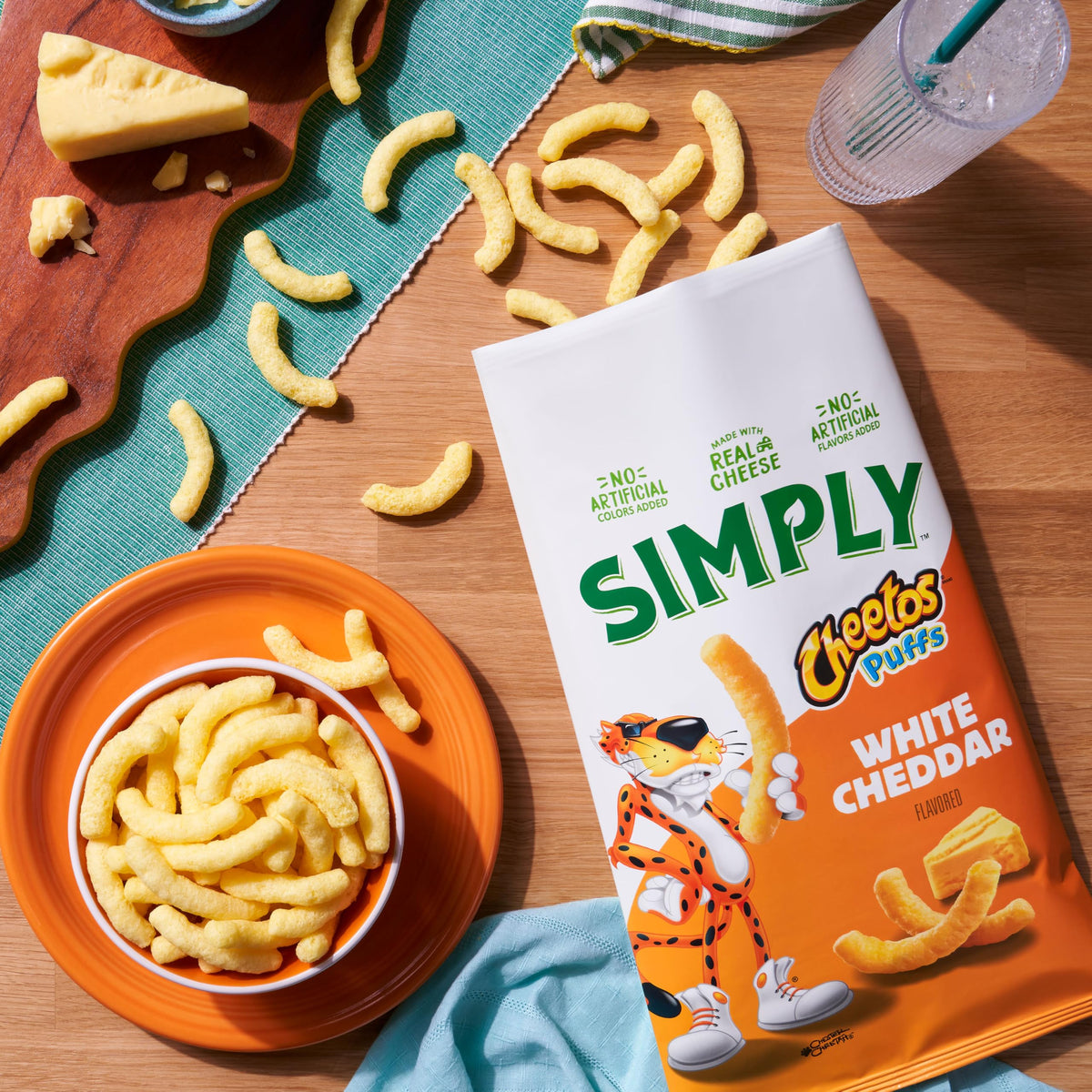 Simply Cheetos White Cheddar Puffs & Crunchy Variety Pack — 36 Bags, 0.875 oz Each