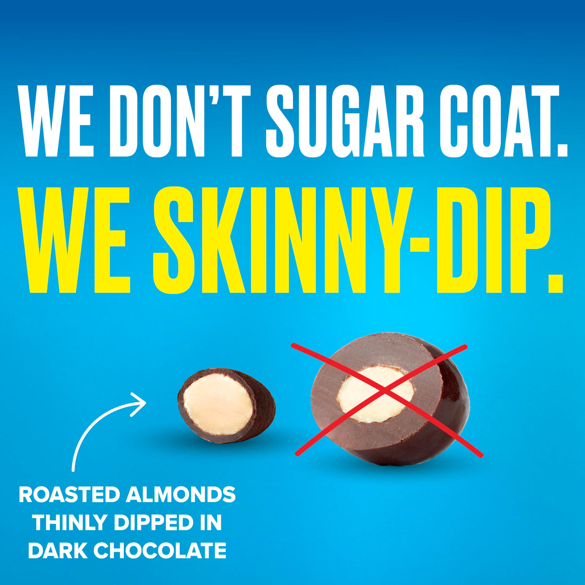 SkinnyDipped Snack Attack Almond Variety Pack – Chocolate Covered, Low Sugar, Gluten Free (15 x 1.2 oz)