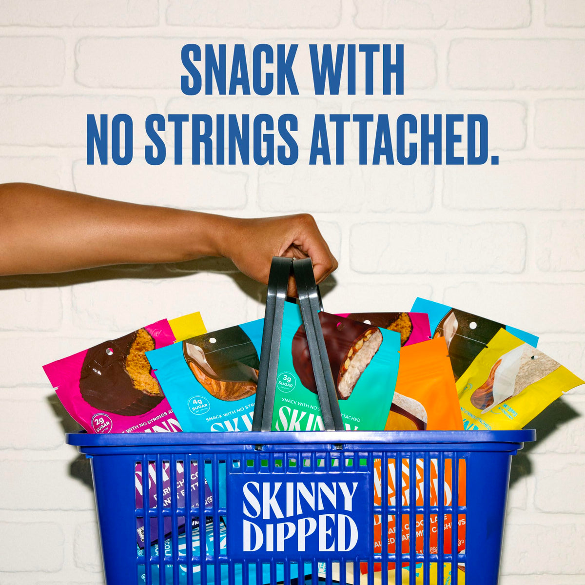 SkinnyDipped Lemon Bliss Almonds – Gluten Free Plant Protein Snack | 3.5 oz Resealable Bags, Pack of 5
